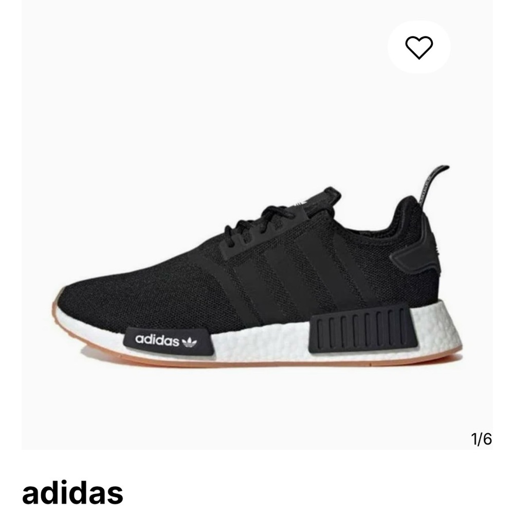 Adidas Black and White NMD_R1 Sneakers
